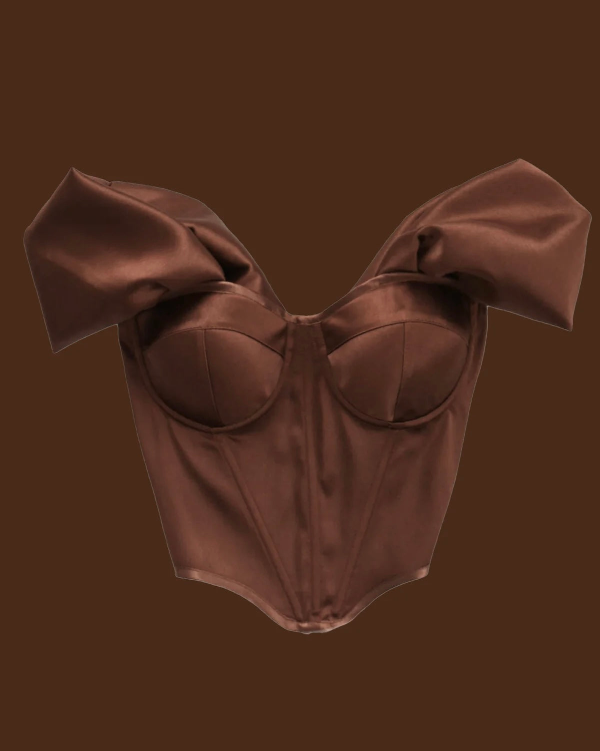 RETRO ICON BROWN CORSET