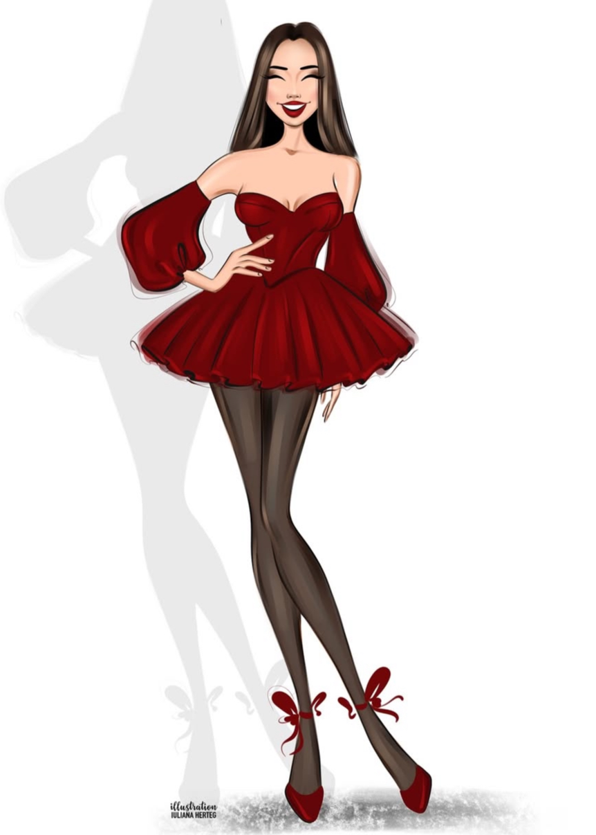 BUBBLE GUM BURGUNDY CORSET
