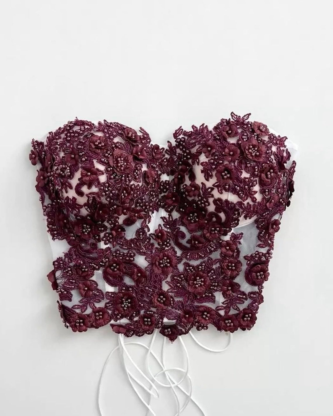 BURGUNDY COUTURE CORSET