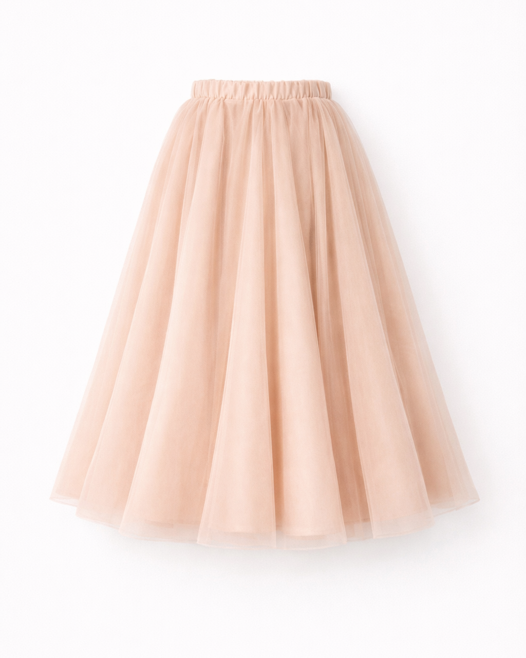 MAKE ME A PROMISE PEACH MIDI SKIRT