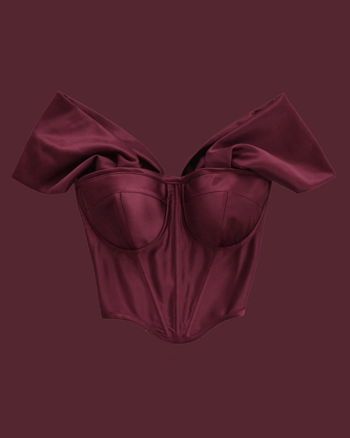 RETRO ICON BURGUNDY CORSET
