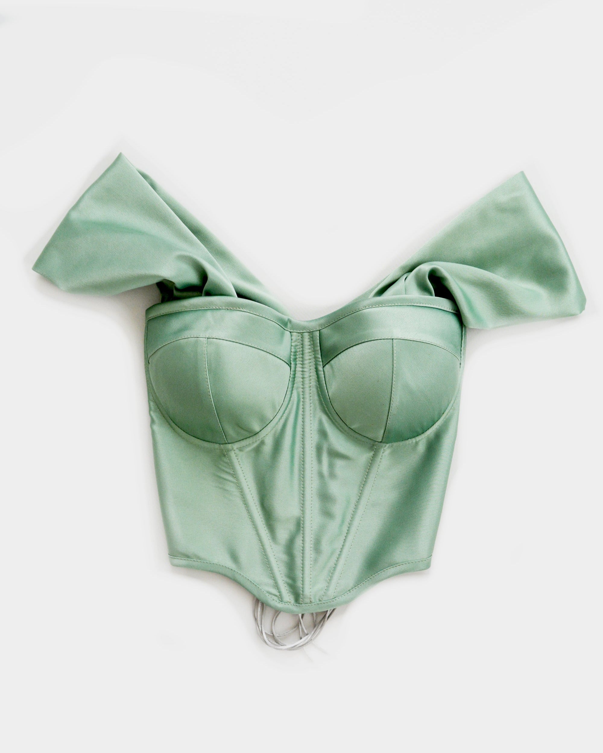 RETRO ICON SAGE GREEN CORSET