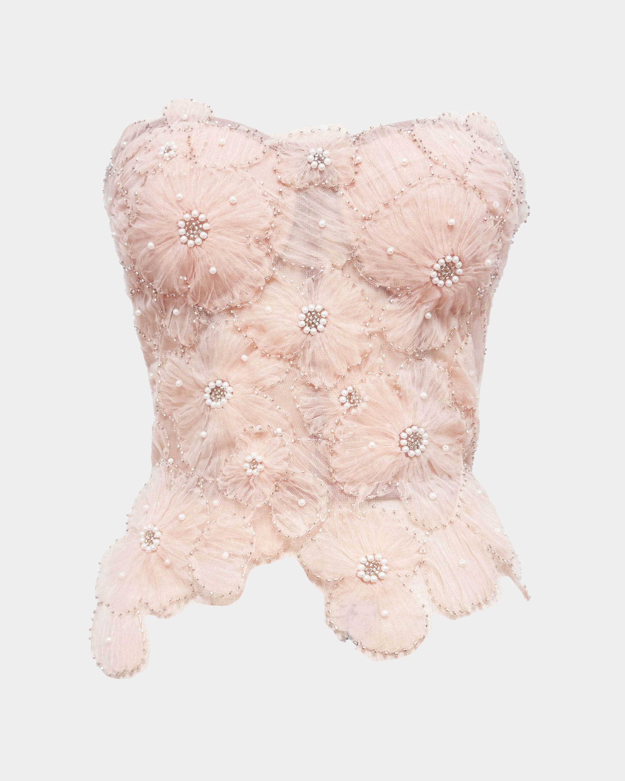 MAKE ME A PROMISE POWDER PINK CORSET