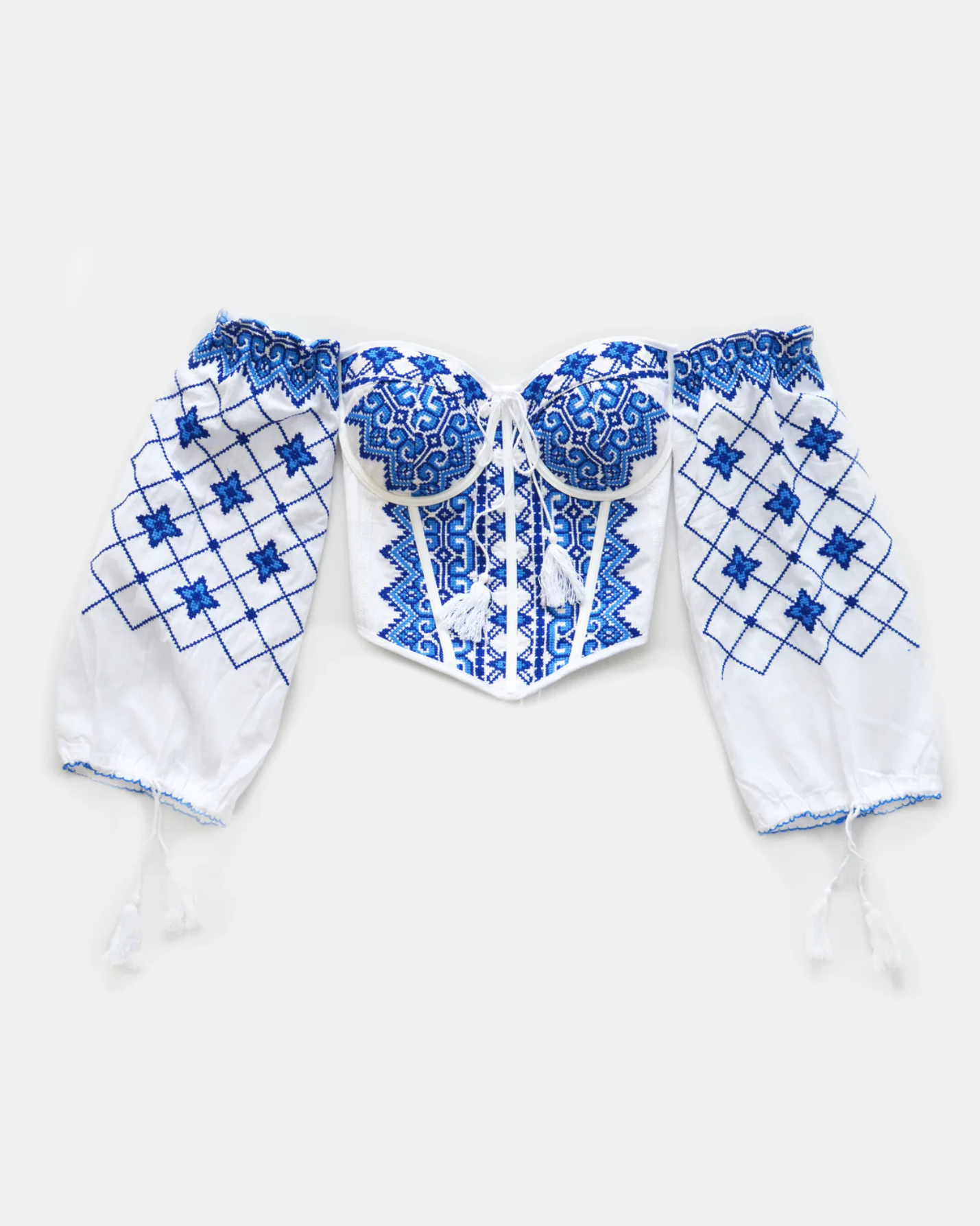 BLUE TRADITIONAL CORSET