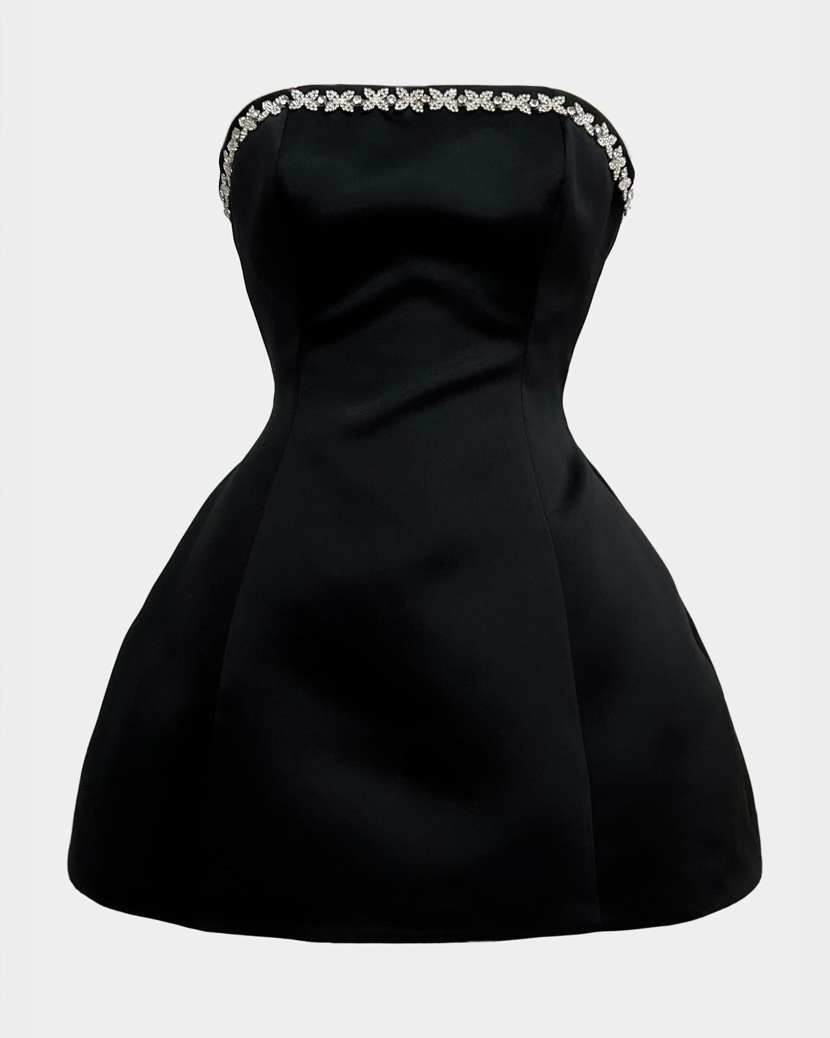 MUSE EMBELISHED STRAPLESS DRESS