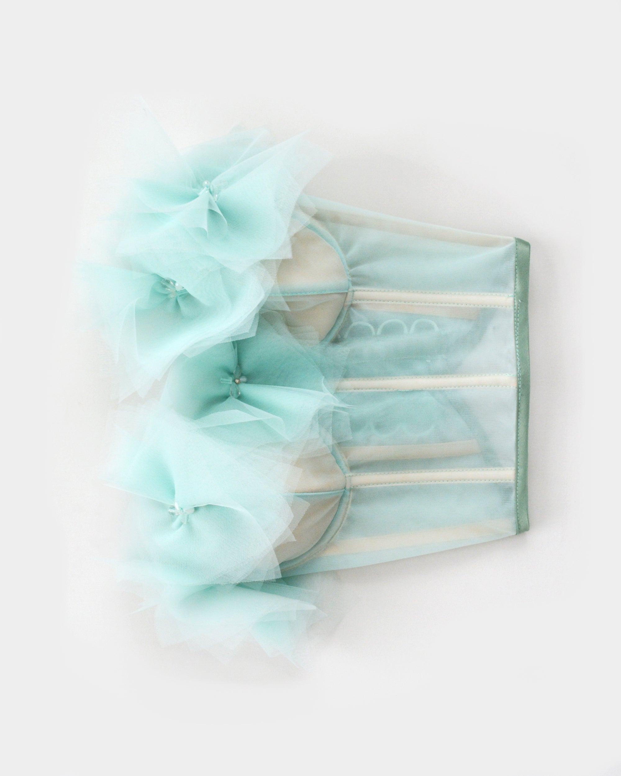 MARSHMALLOW TURQUOISE CORSET
