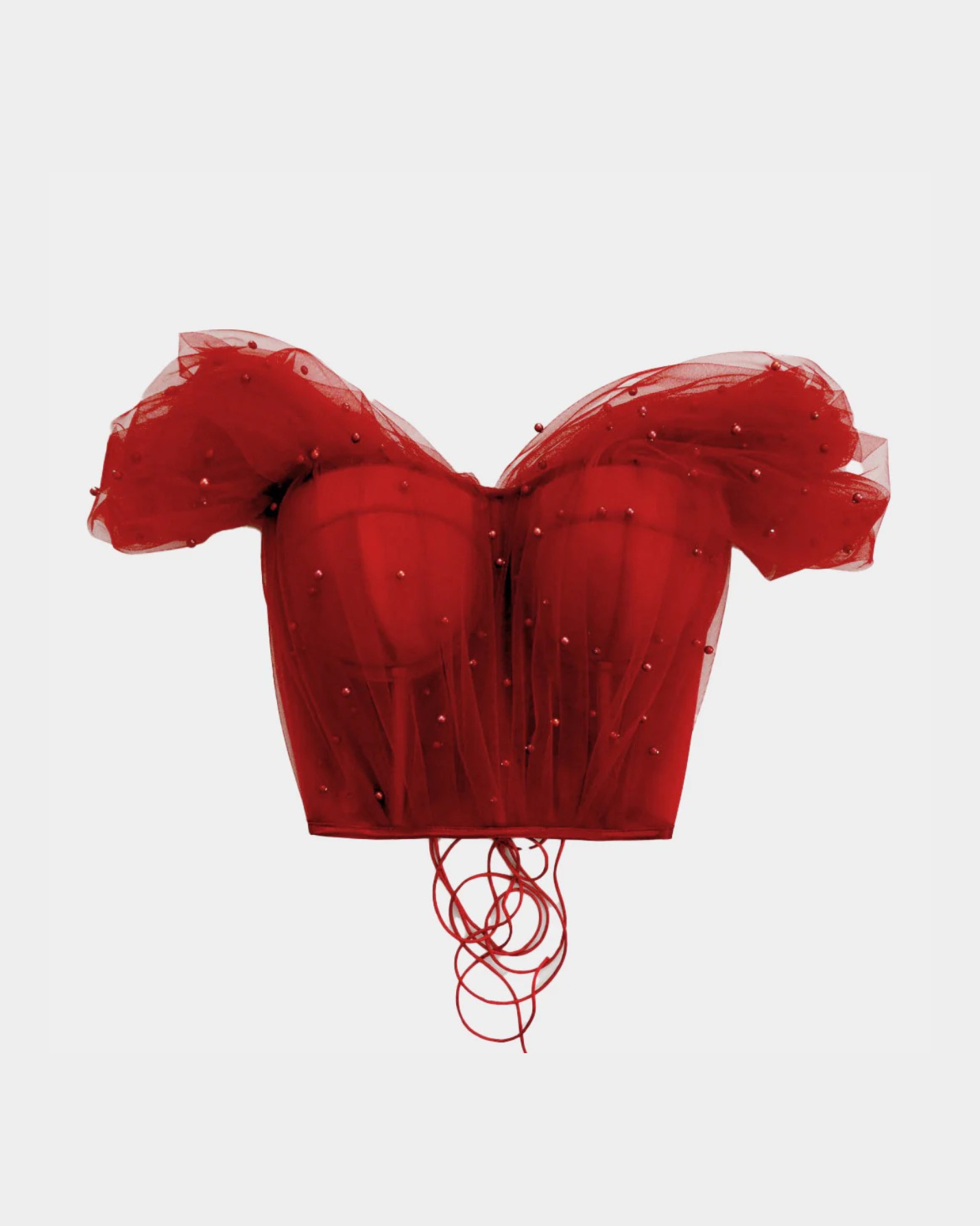 PEARLS ARE A GIRL'S BEST FRIEND BURGUNDY CORSET