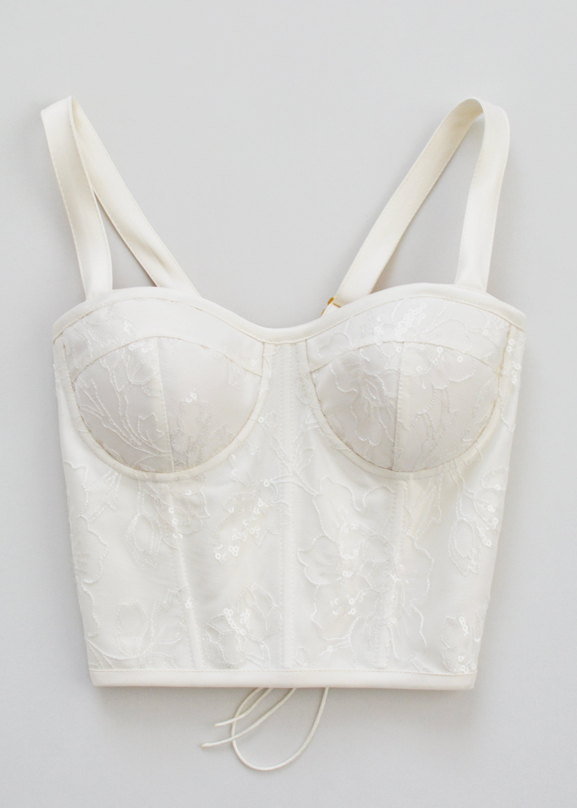 LACE IVORY CORSET TOP