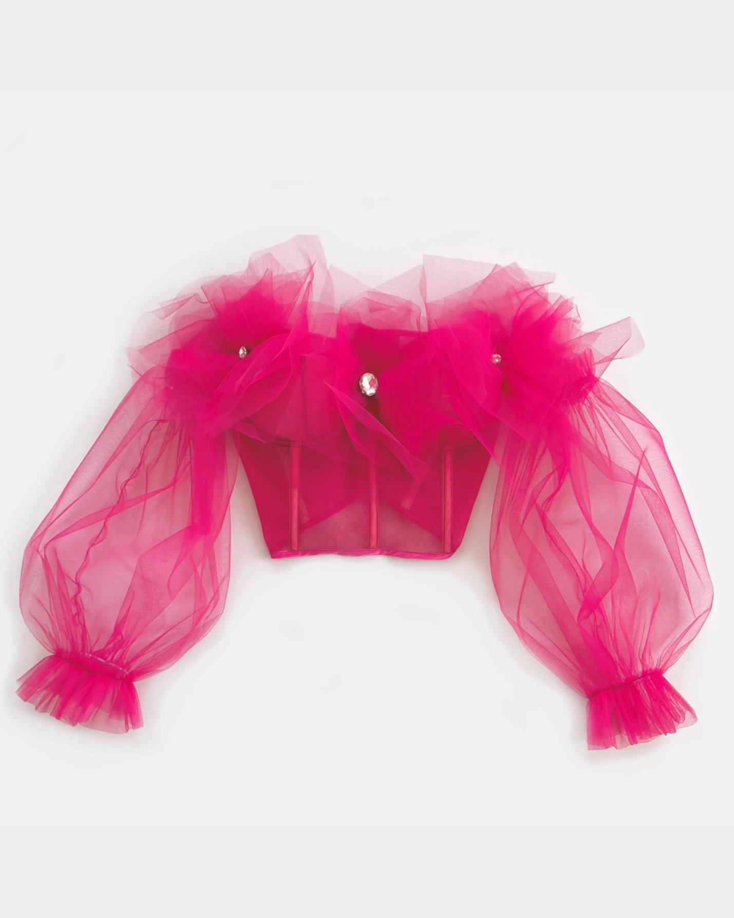 MARSHMALLOW FUCHSIA CORSET