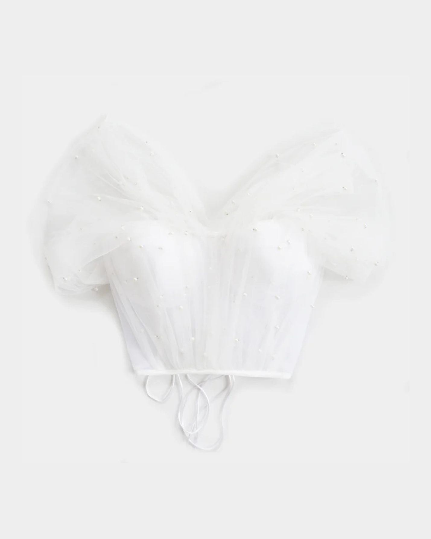 PEARLS ARE A GIRL'S BEST FRIEND WHITE CORSET