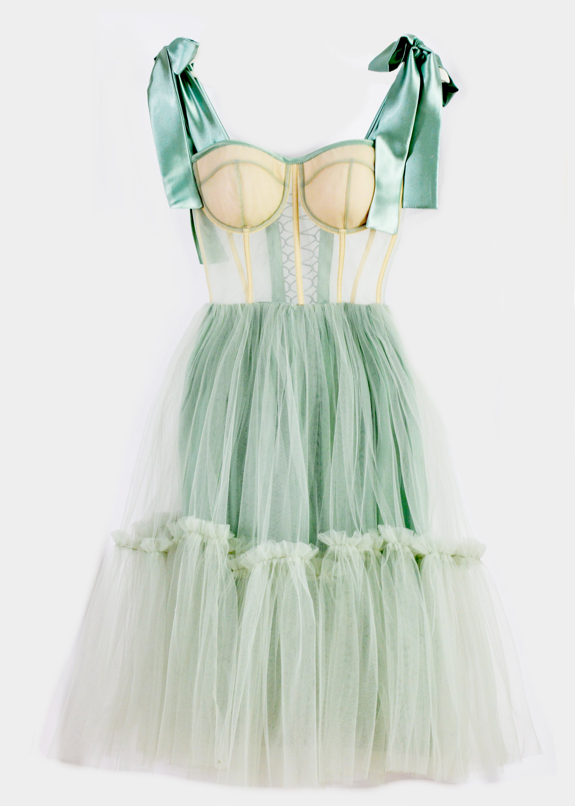 CLASSIC CHIC SAGE GREEN MIDI DRESS