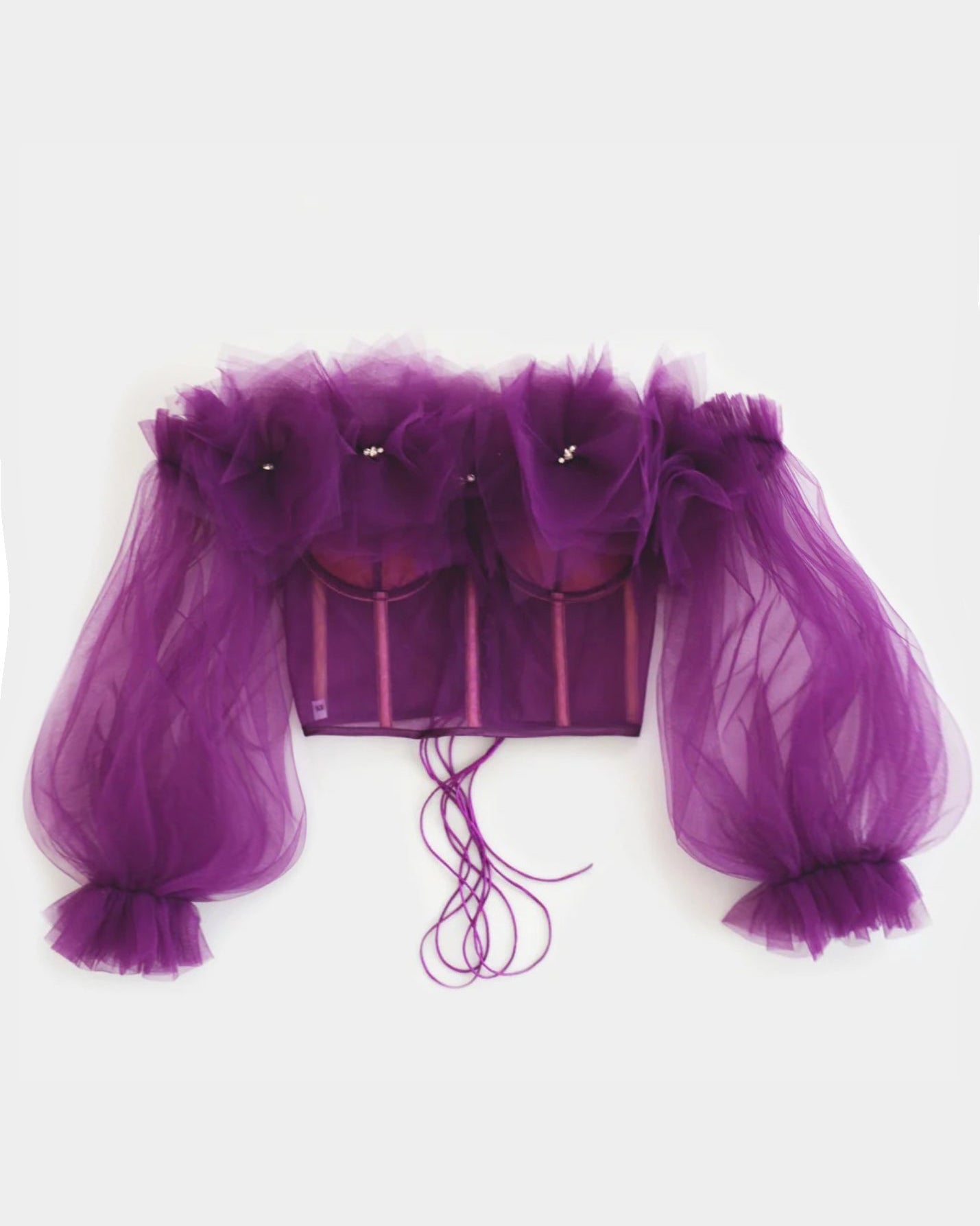 MARSHMALLOW ROYAL PURPLE CORSET