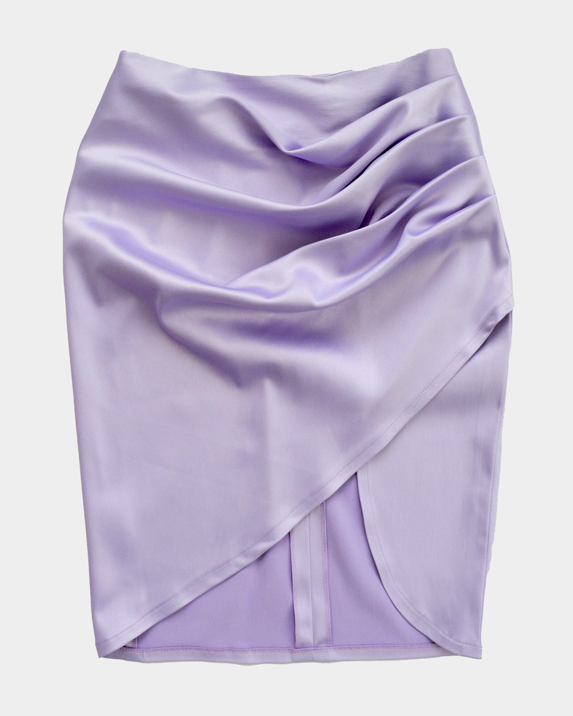 PASSIONATE TOUCH SATINATED LAVENDER SKIRT