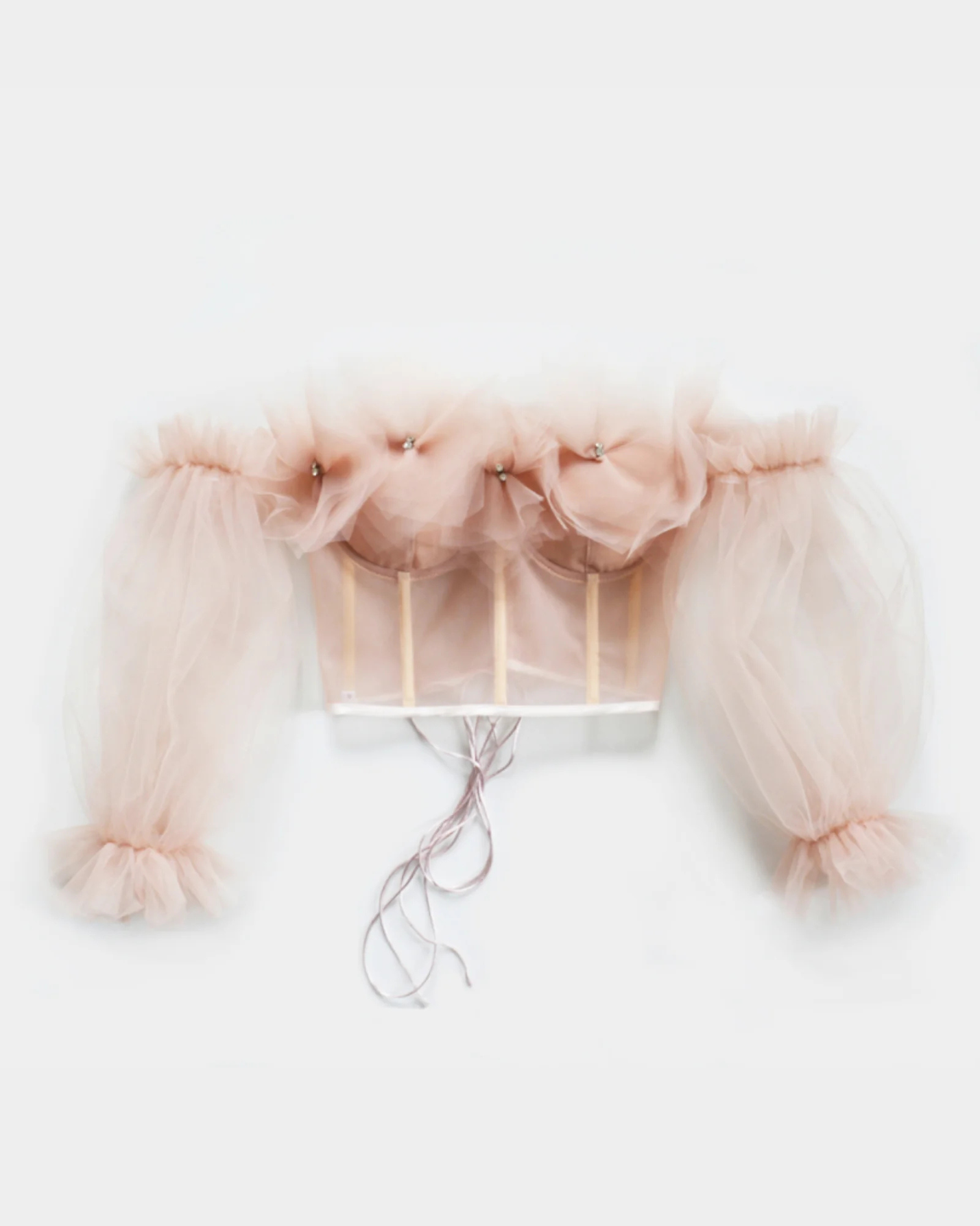 MARSHMALLOW ANTIQUE PINK CORSET