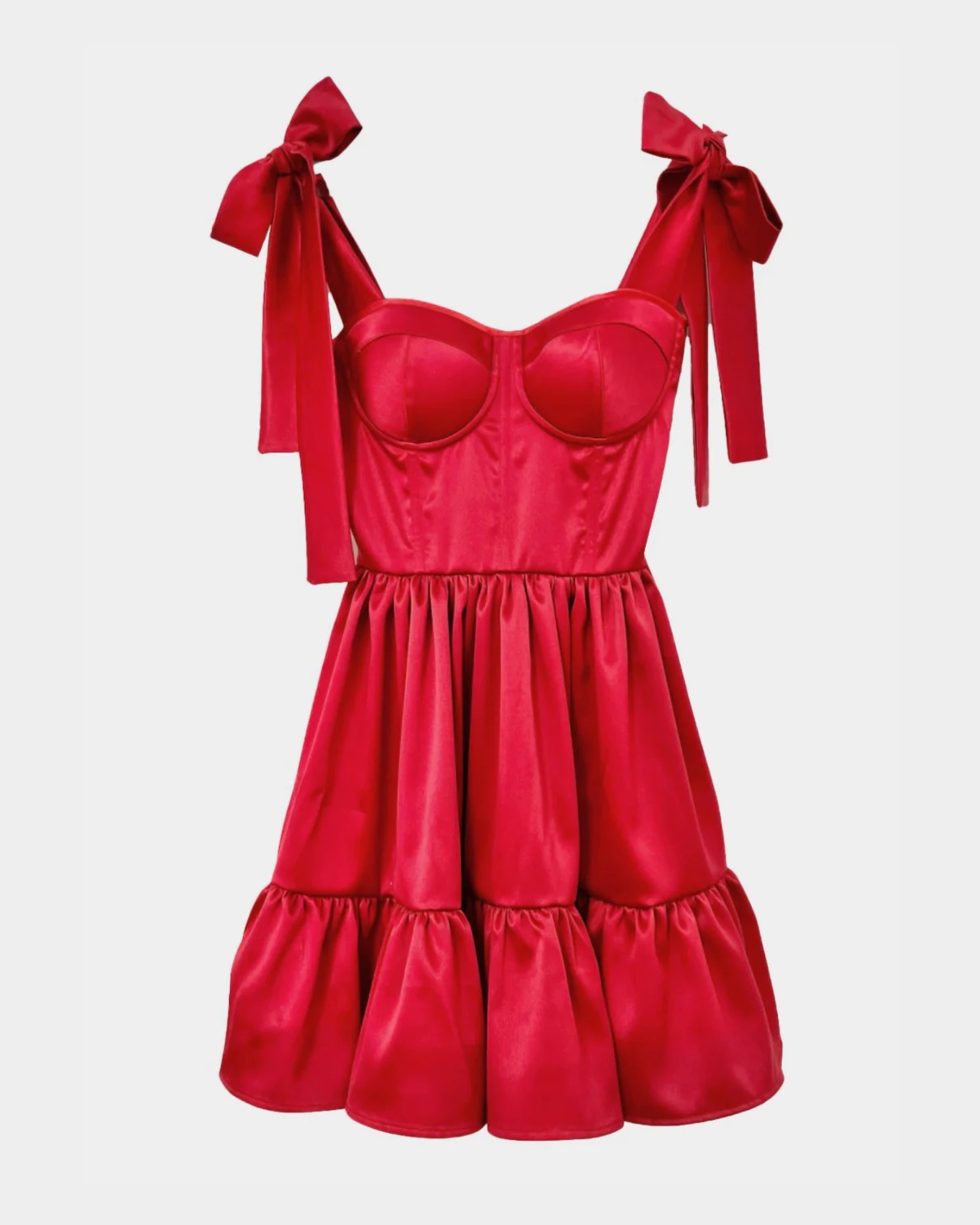 JOY RED MINI DRESS