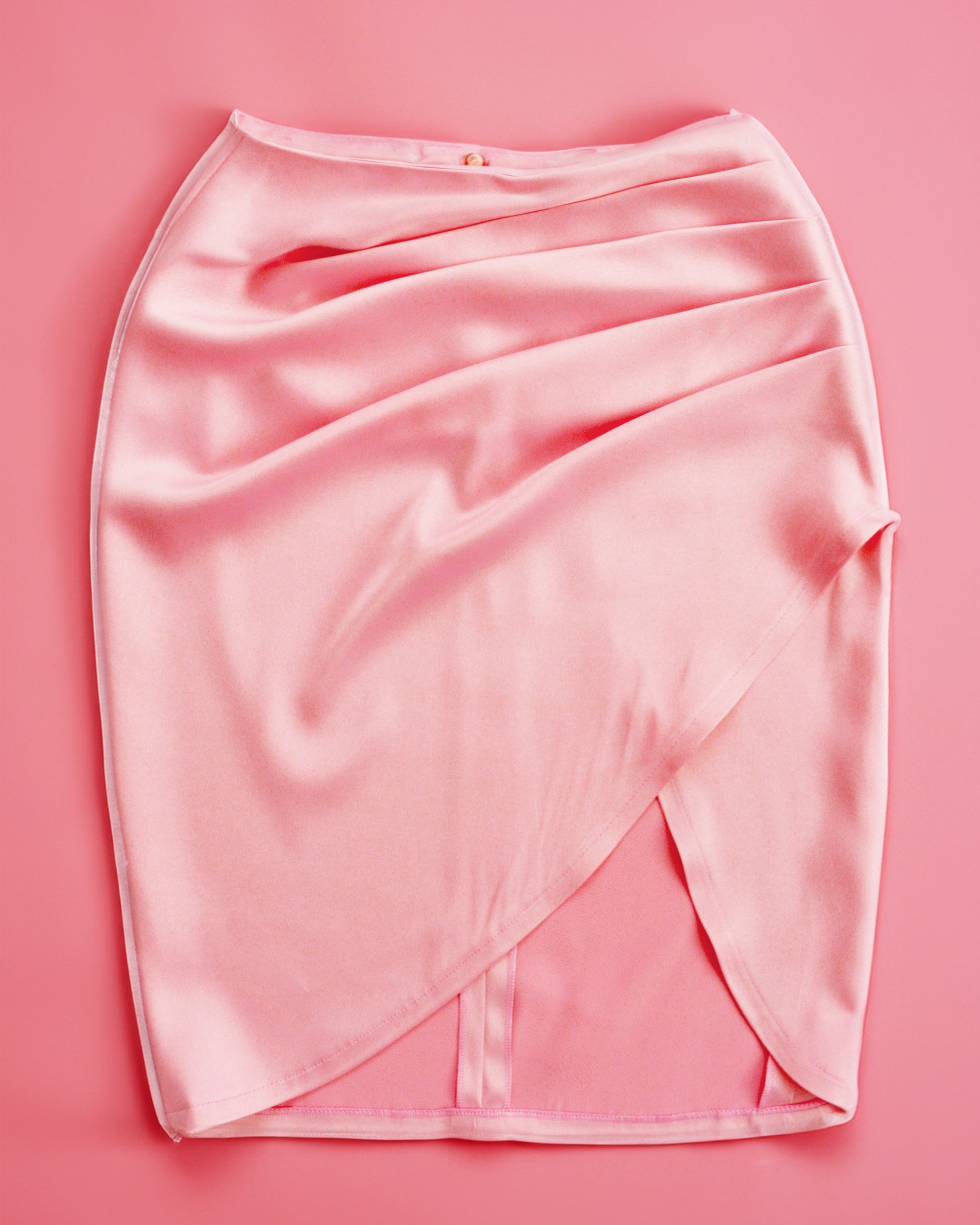 PASSIONATE TOUCH SATINATED POWDER PINK SKIRT
