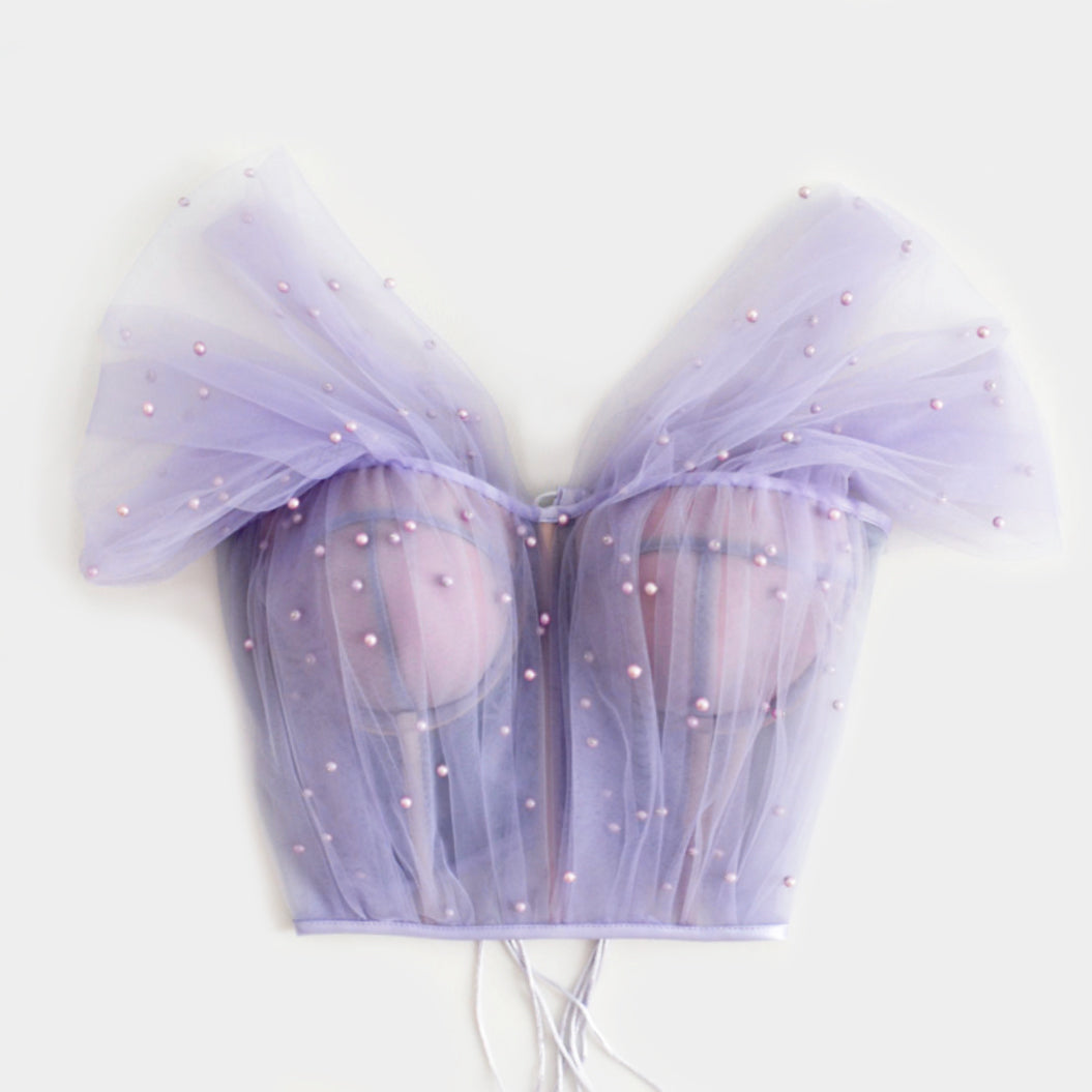 "PEARLS ARE A GIRL'S BEST FRIEND" CORSET