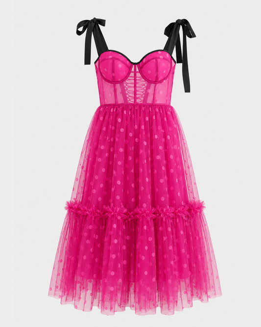 PARIS TOUJOURS MAGENTA MIDI DRESS