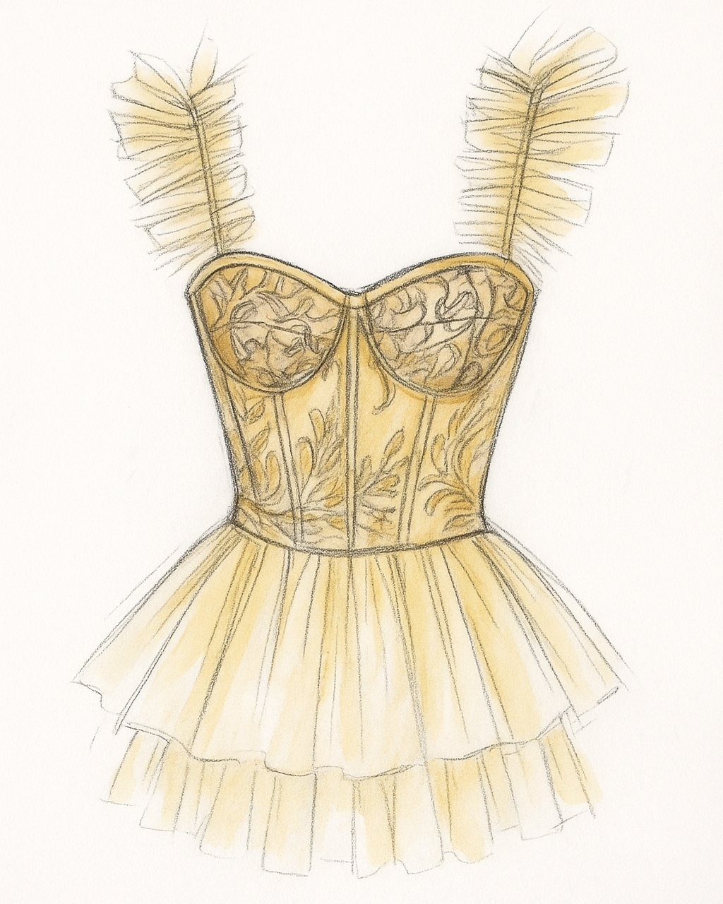 BUTTER YELLOW LA REVERIE CORSET