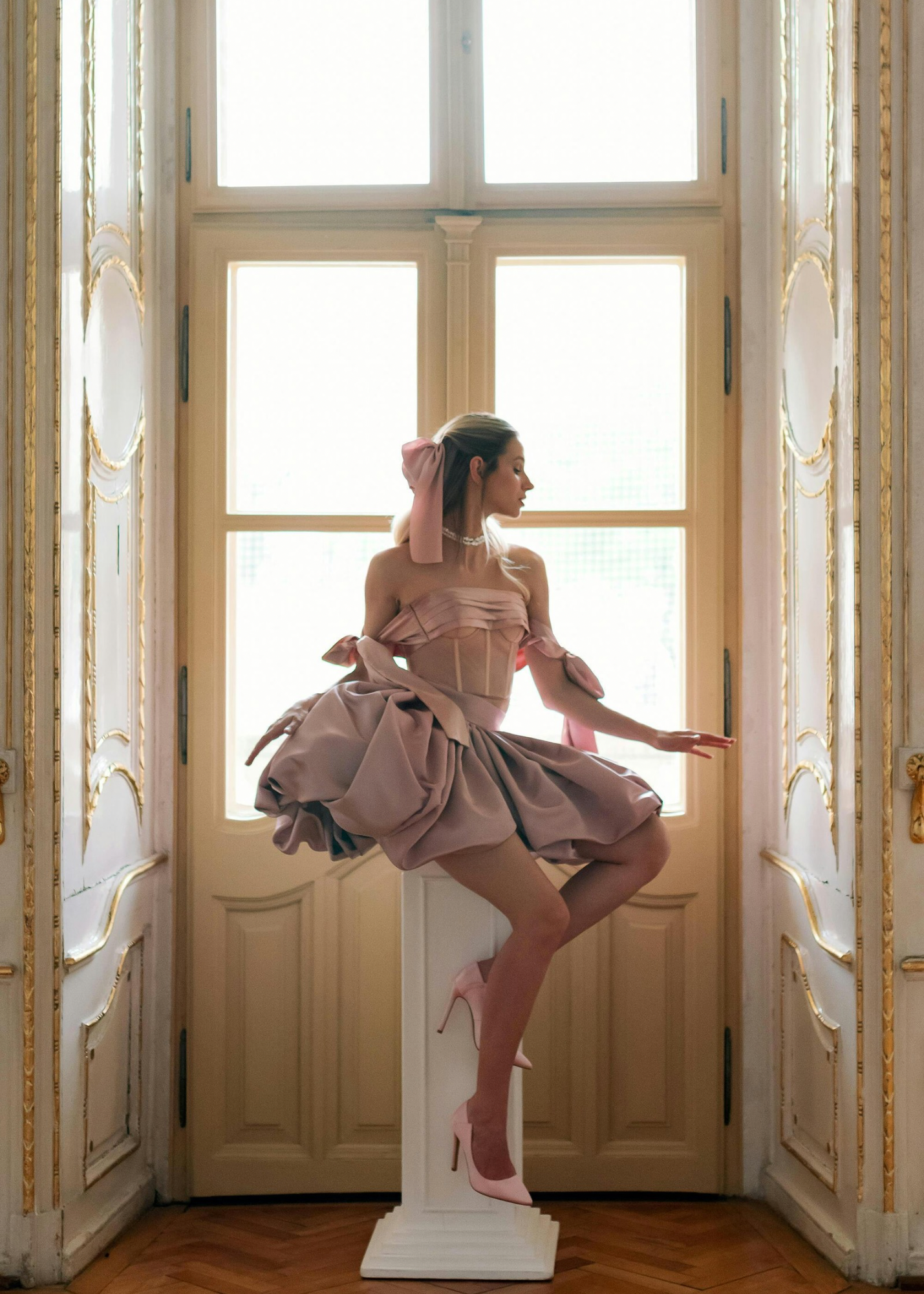 BOW FOR A WOW PINK CORSET