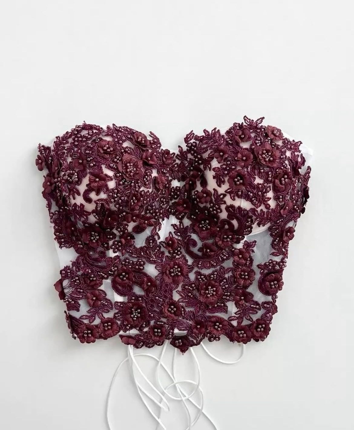 BURGUNDY COUTURE CORSET