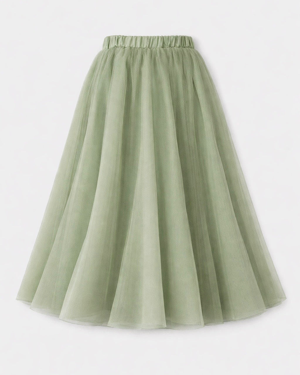MAKE ME A PROMISE SAGE GREEN MIDI SKIRT
