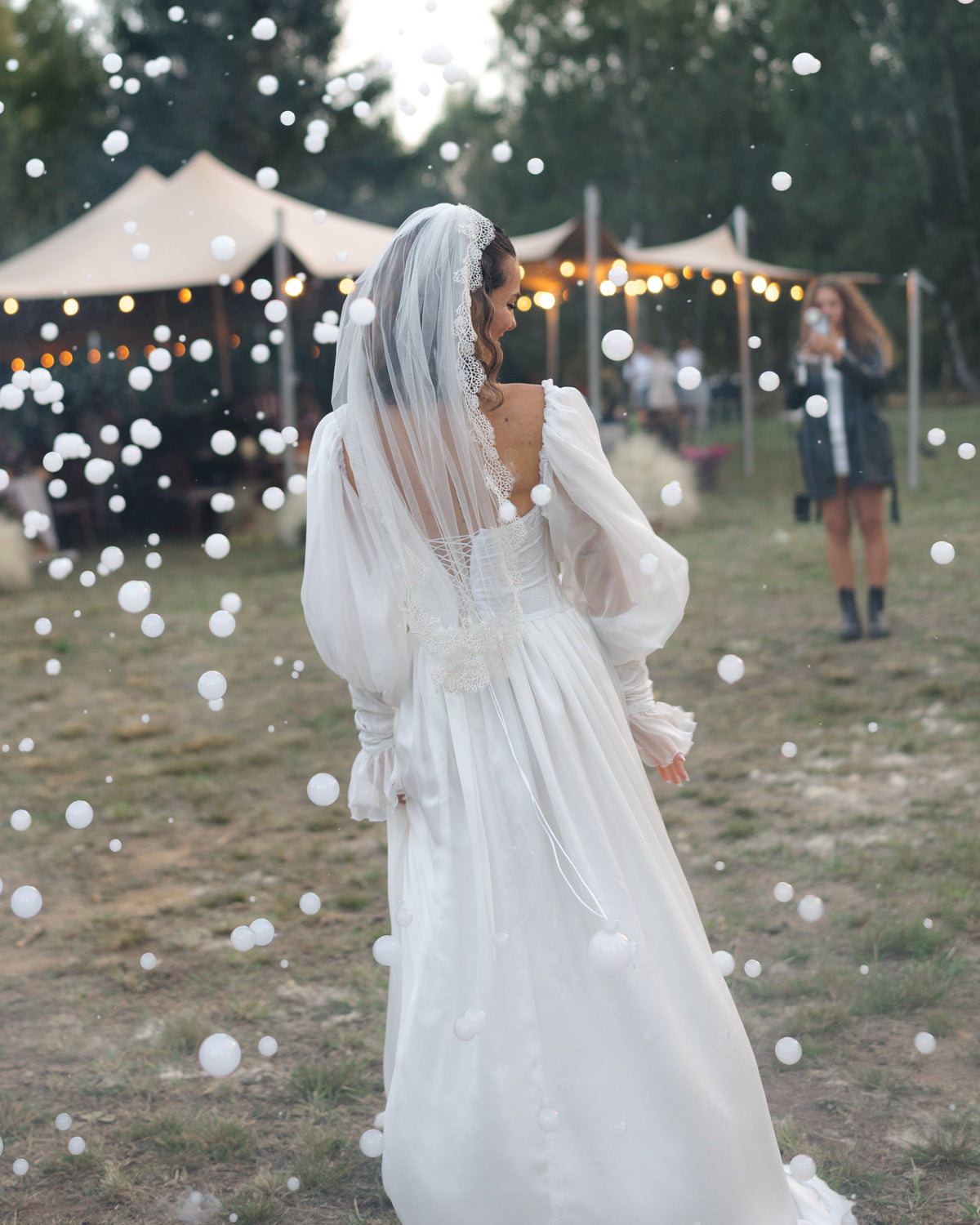 MARRY ME WHITE TRADITIONAL SILK DRESS-5