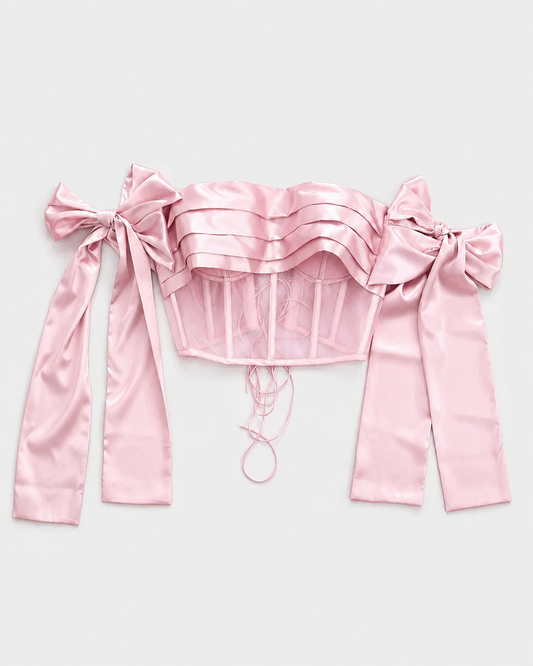 BOW FOR A WOW PINK CORSET