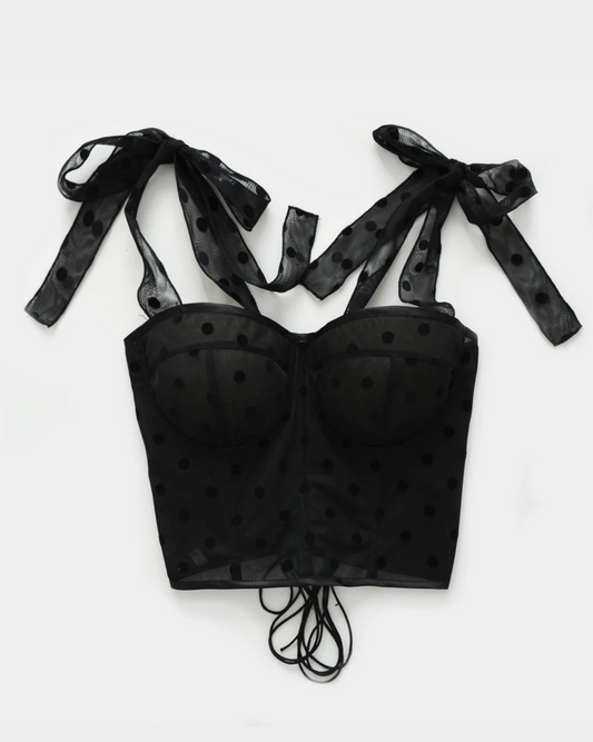 COCKTAIL IN MANHATTAN BLACK CORSET