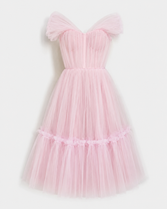 RETRO BABY PINK DRESS