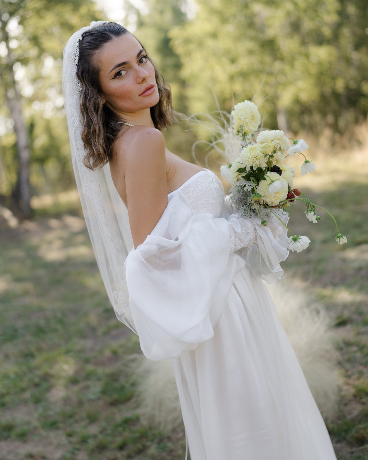 MARRY ME WHITE TRADITIONAL SILK DRESS-3