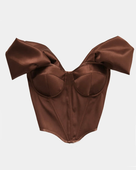 RETRO ICON BROWN CORSET