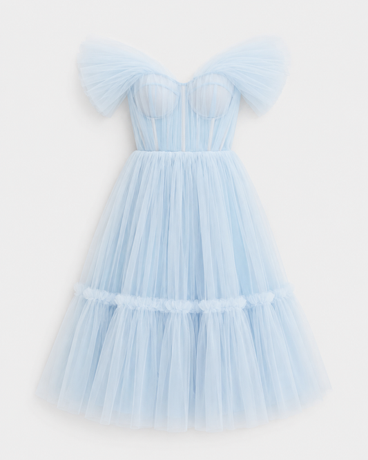 RETRO BABY LIGHT BLUE DRESS