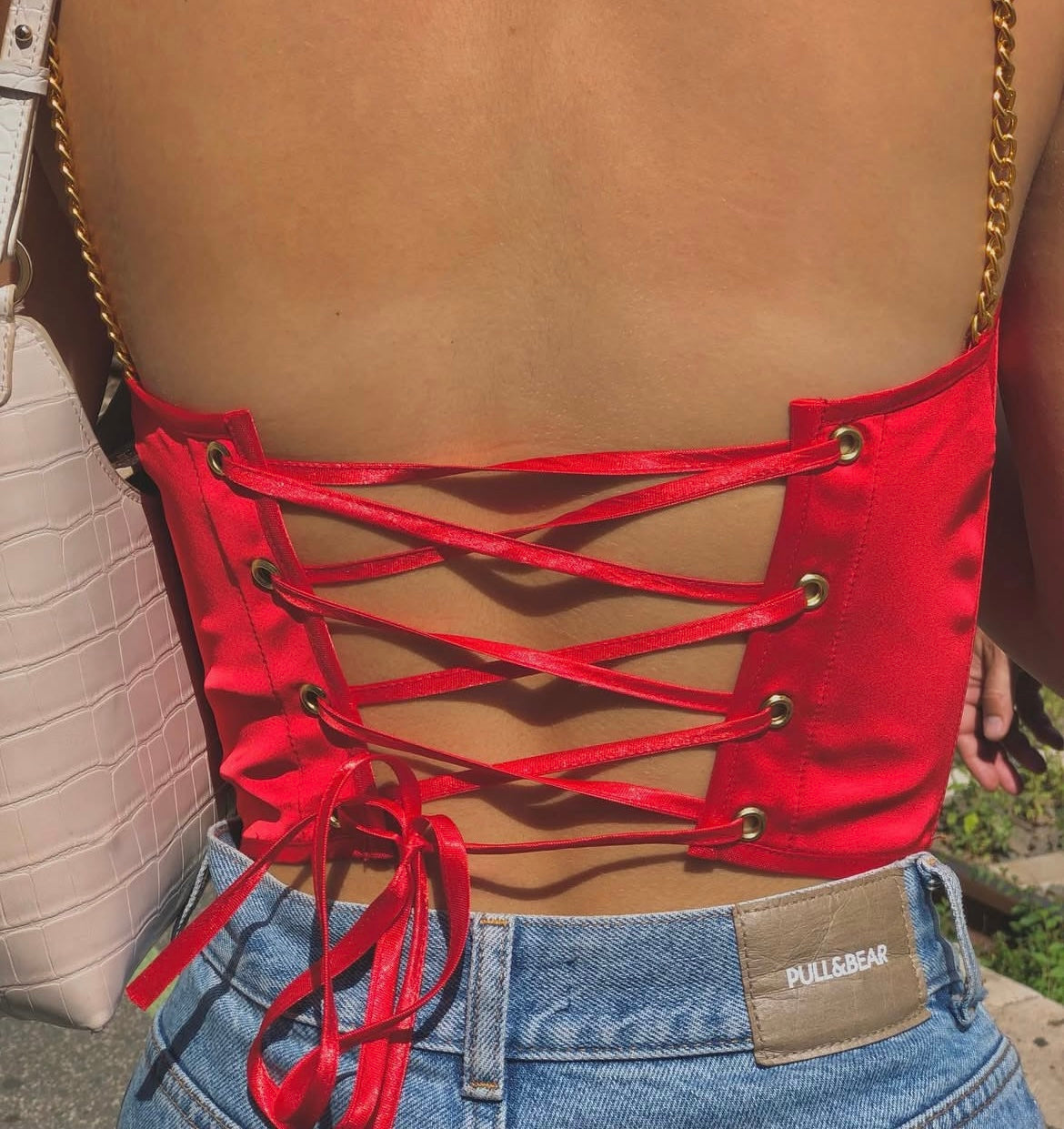 SATINATED WITH SOME GOLD CORSET