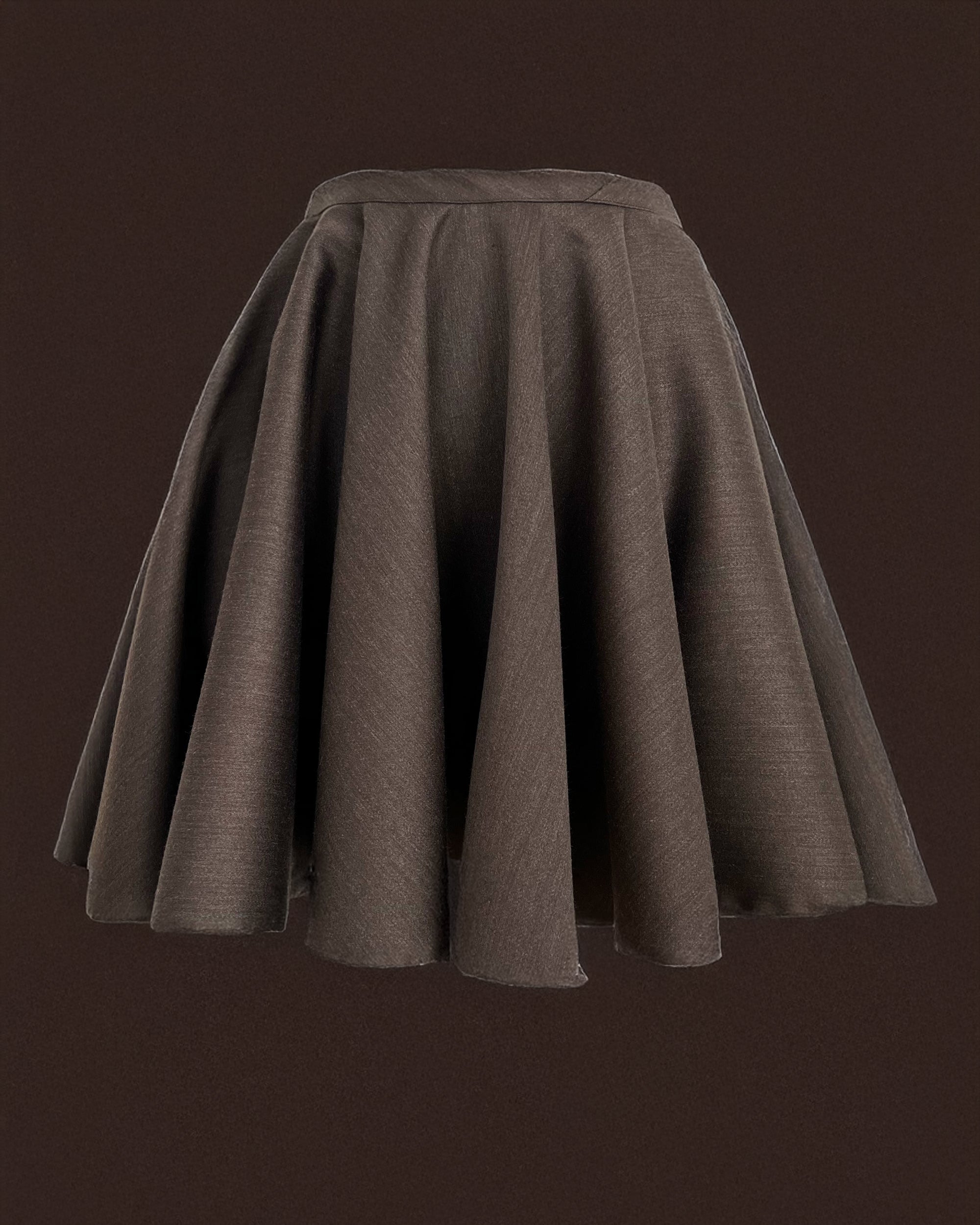RETRO ICON WOOL BLEND MINI SKIRT (Limited Edition)