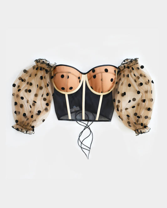 POLKA BUBBLE GUM CORSET