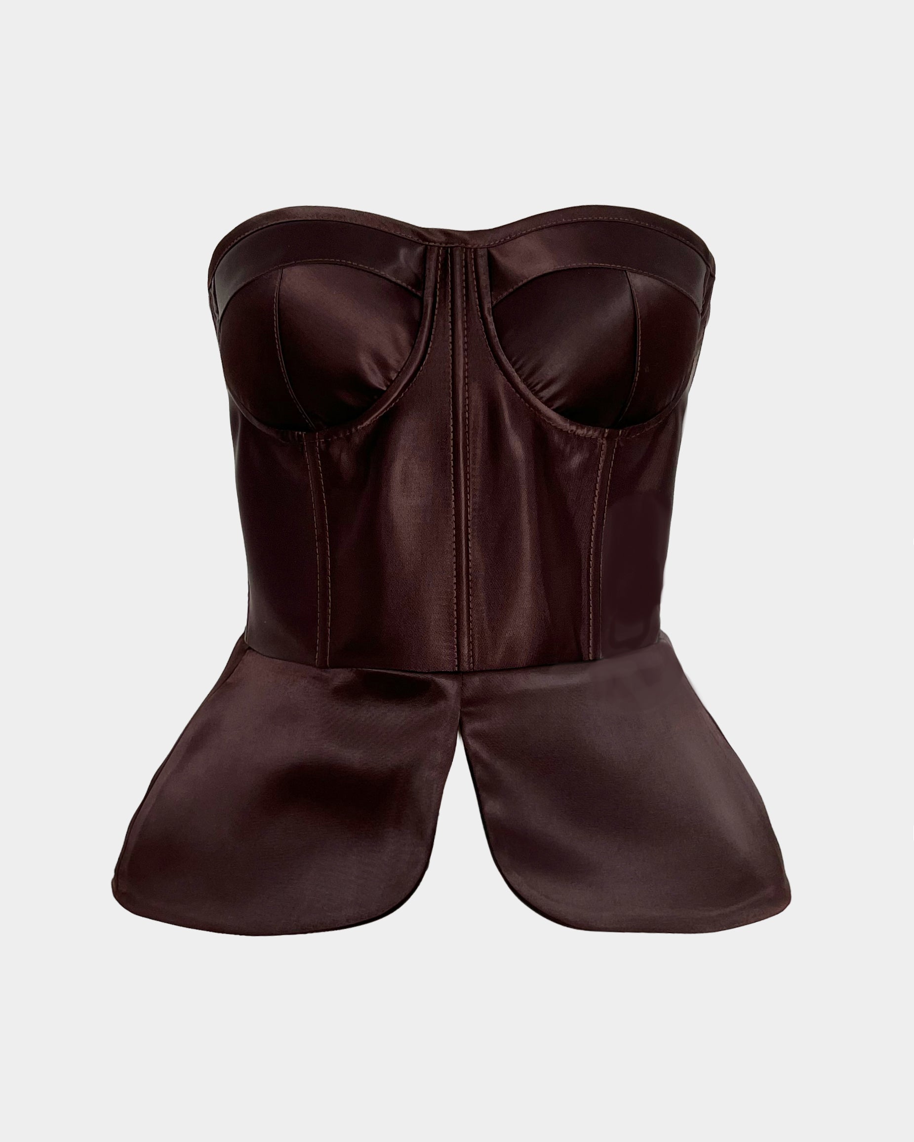 NOT JUST A GIRL CHOCOLATE CORSET