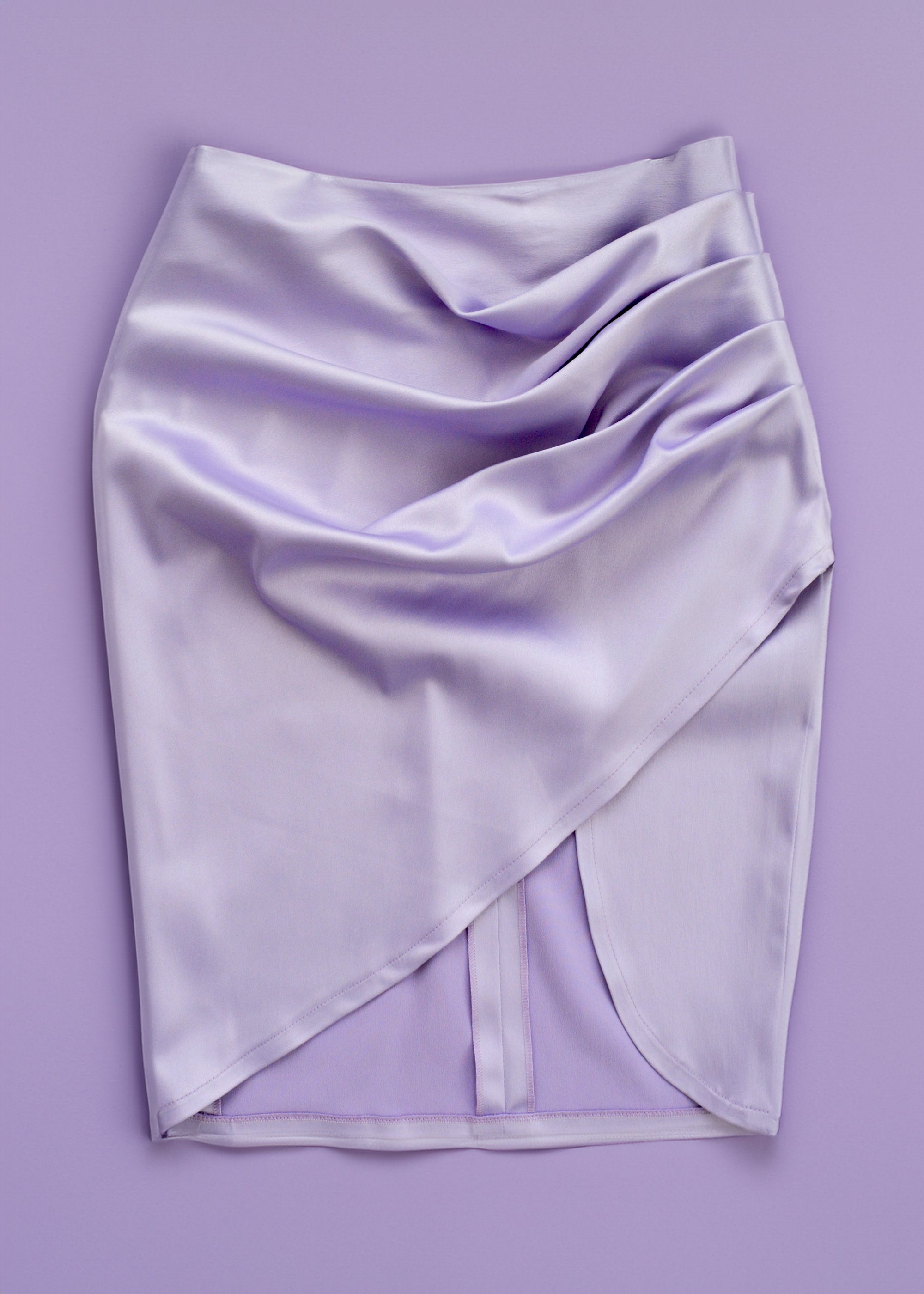 PASSIONATE TOUCH SATINATED LAVENDER SKIRT