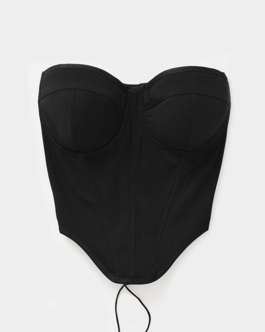 MINIMALIST BLACK CORSET