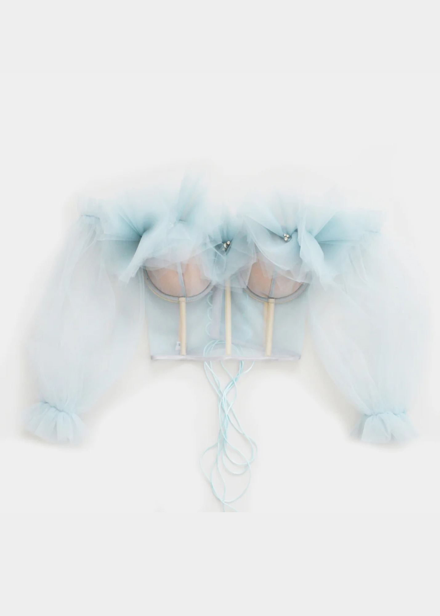 MARSHMALLOW AQUAMARINE CORSET