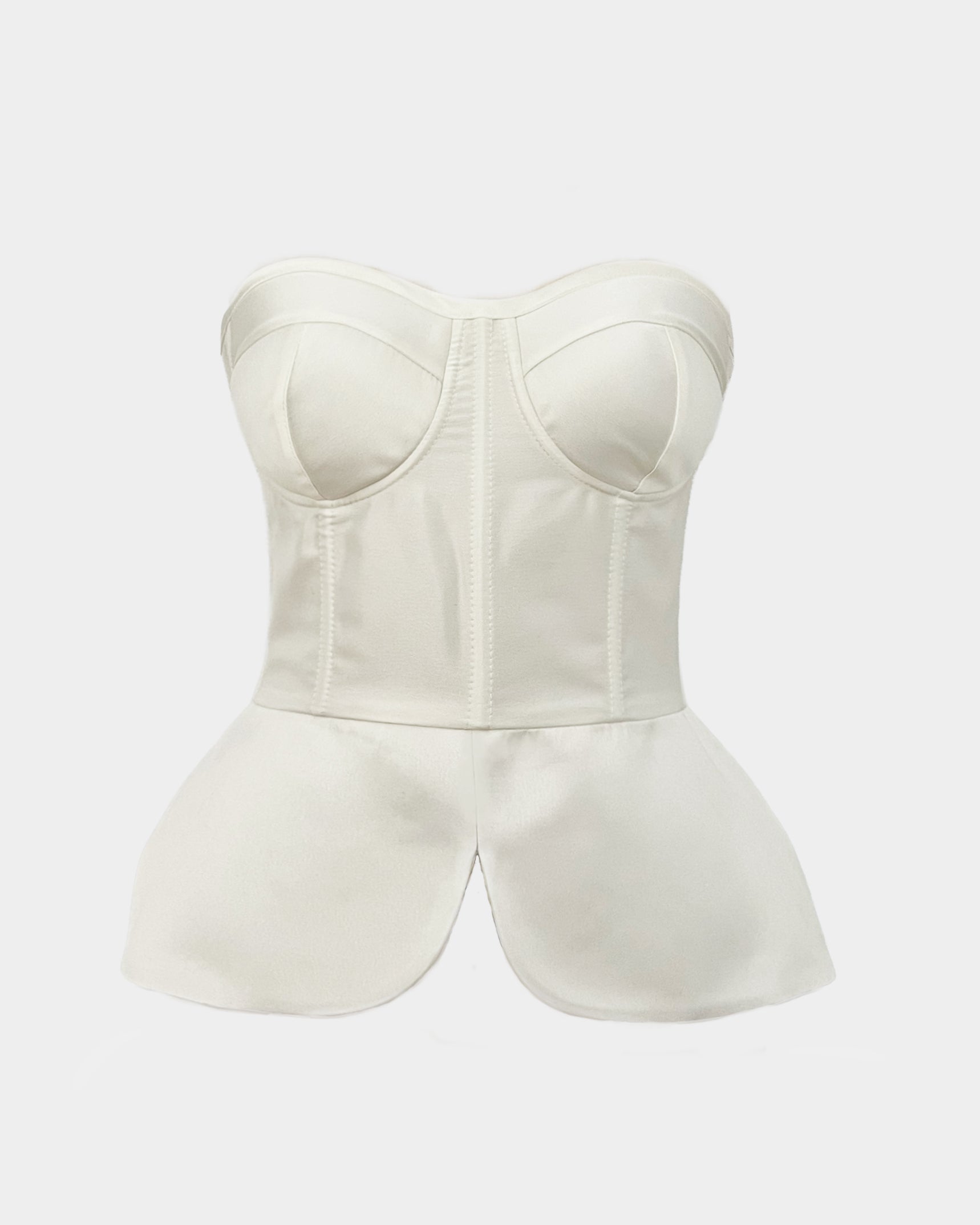 NOT JUST A GIRL WHITE CORSET