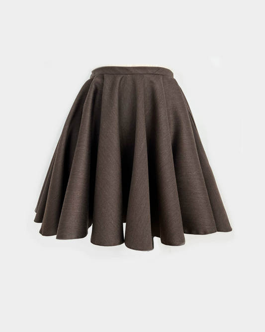 RETRO ICON WOOL BLEND MINI SKIRT (Limited Edition)