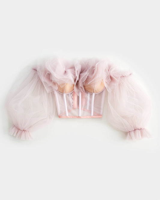 MARSHMALLOW PALE LAVENDER CORSET