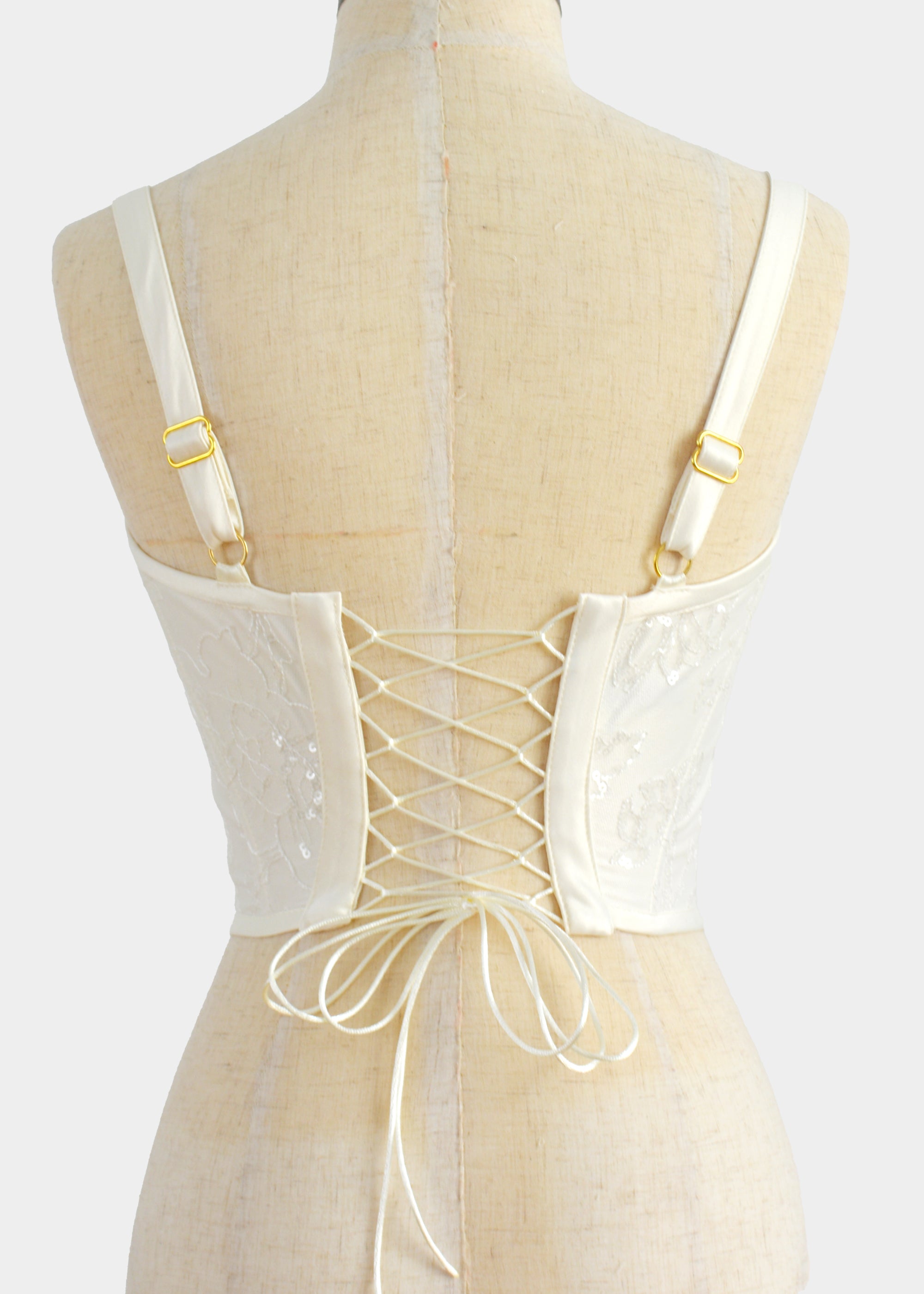 LACE IVORY CORSET TOP