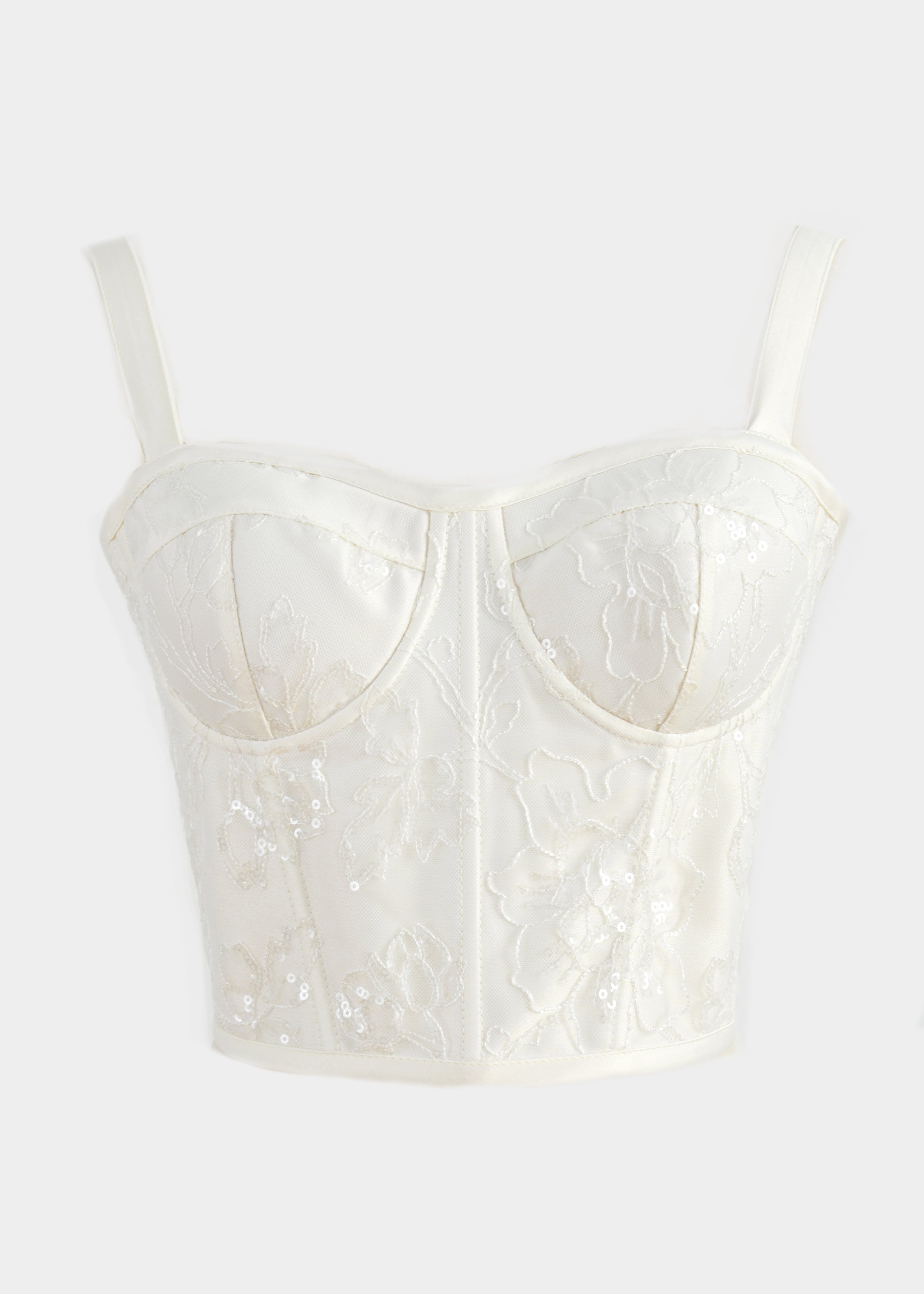 LACE IVORY CORSET TOP