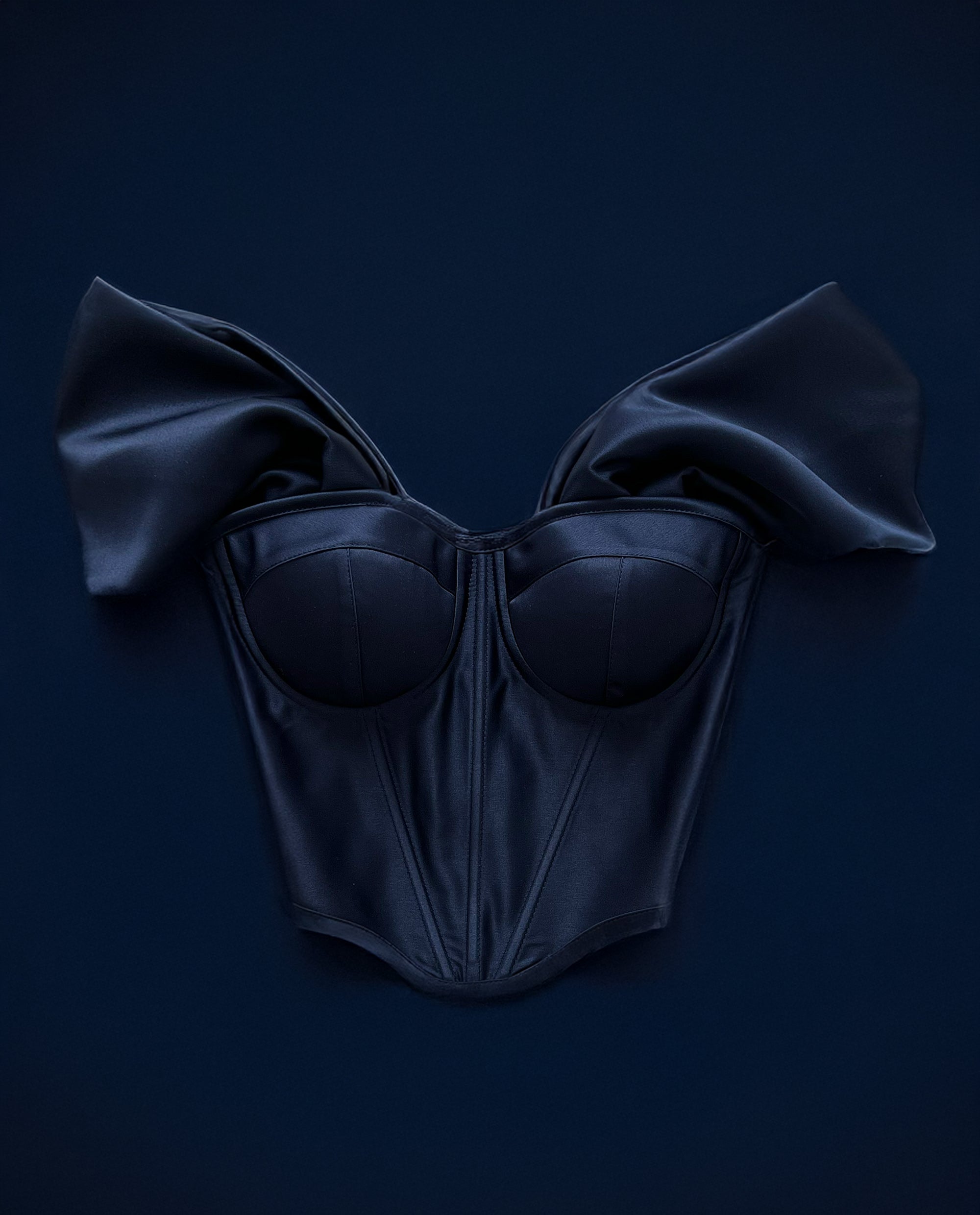 NAVY RETRO ICON CORSET