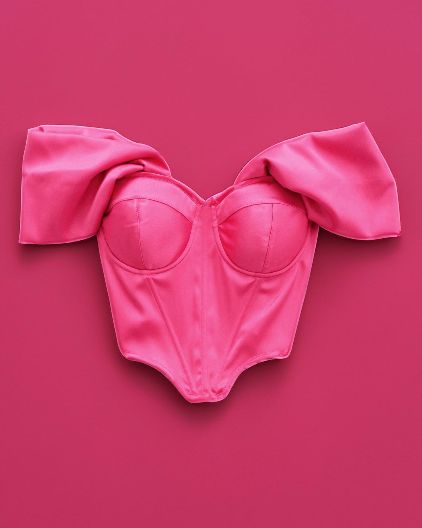 RETRO ICON HOT PINK CORSET