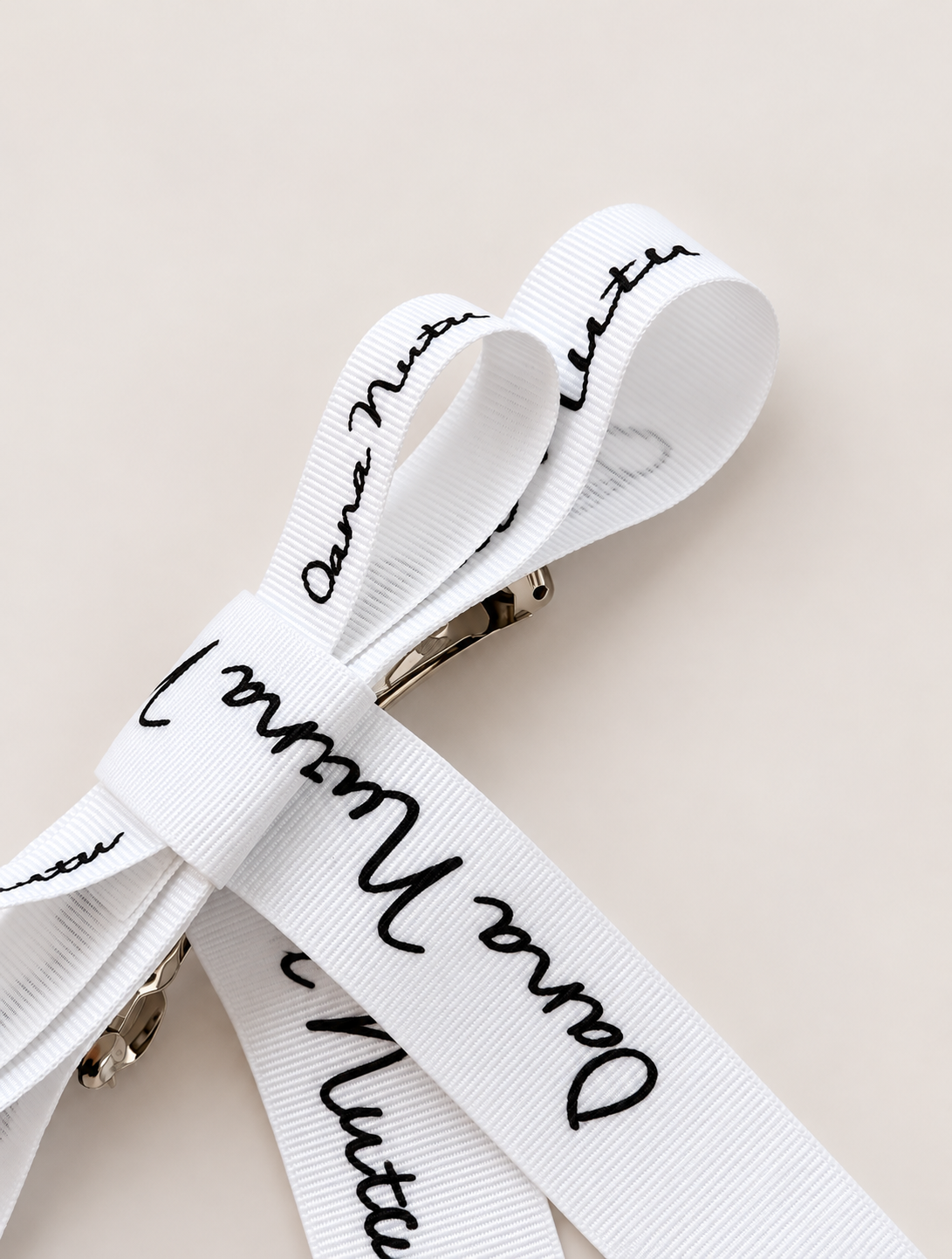 SIGNATURE BOW BARETTE-6