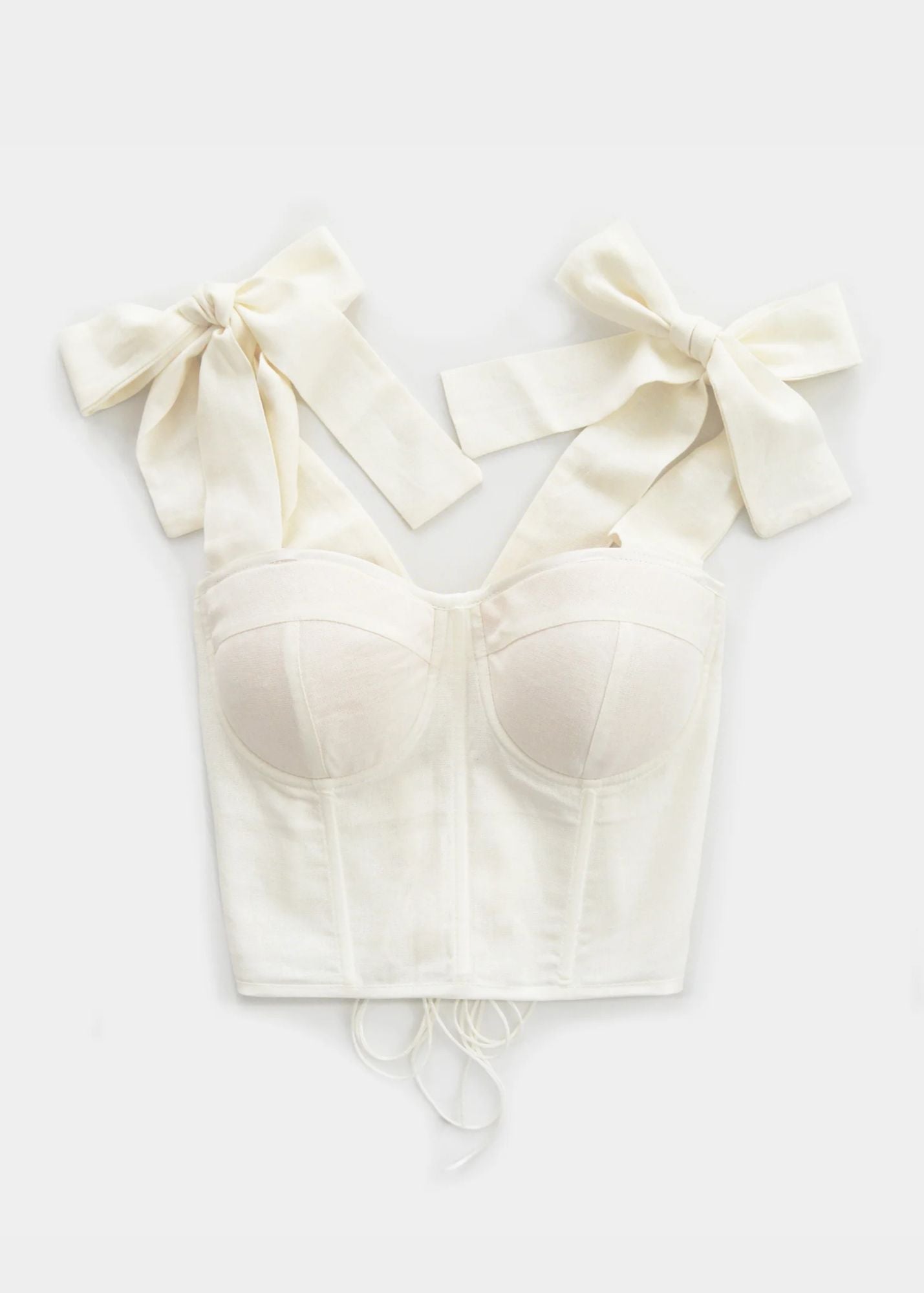 "LINEN WITH A BOW" CORSET