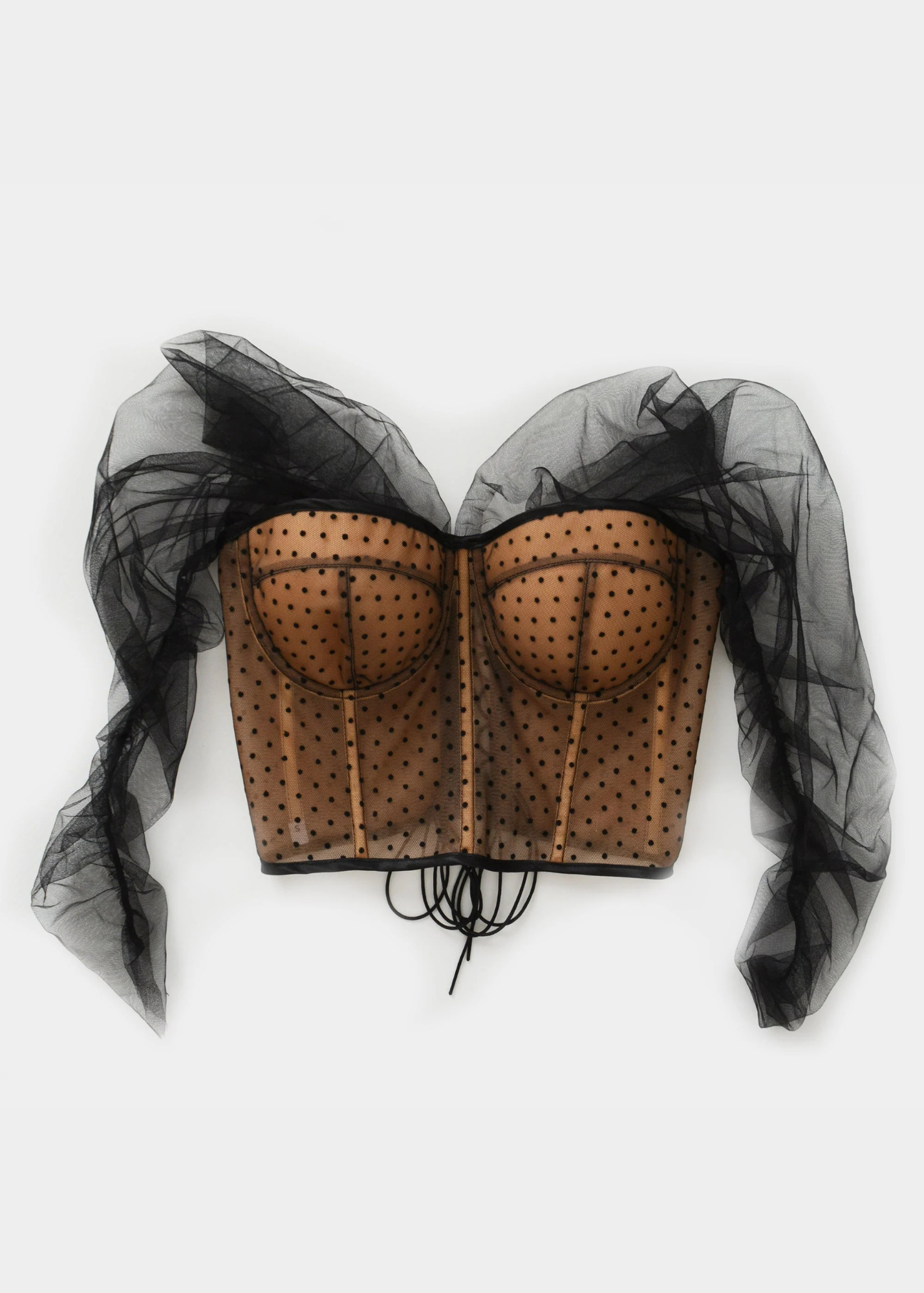 ICONIC NOIR DOTS CORSET